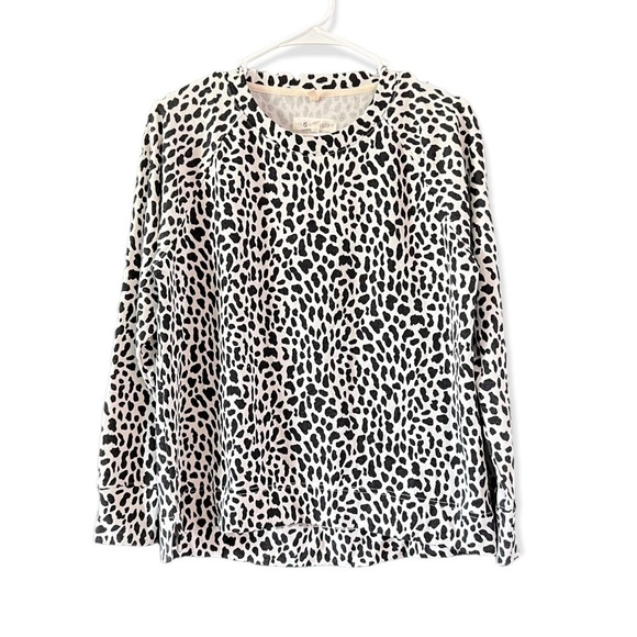 Lou & Grey for Loft Women's Cheetah Print Terry Sweatshirt - S - Picture 2 of 6